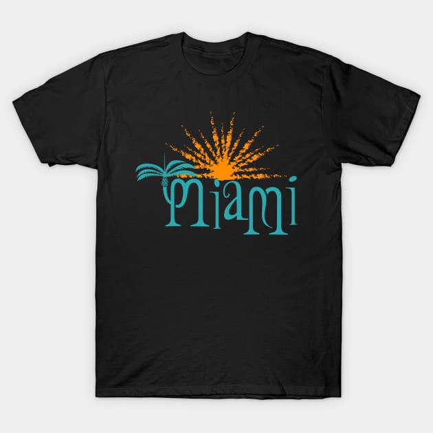 sun in miami T-Shirt by osvaldoport76